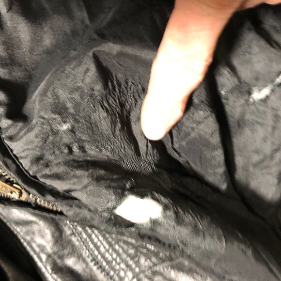 Wilsons Men Leather Bomber Jacket Size XXLT Black Thinsulate Full Zip Moto Biker - Picture 13 of 16